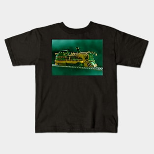 Fantasy steampunk train Kids T-Shirt